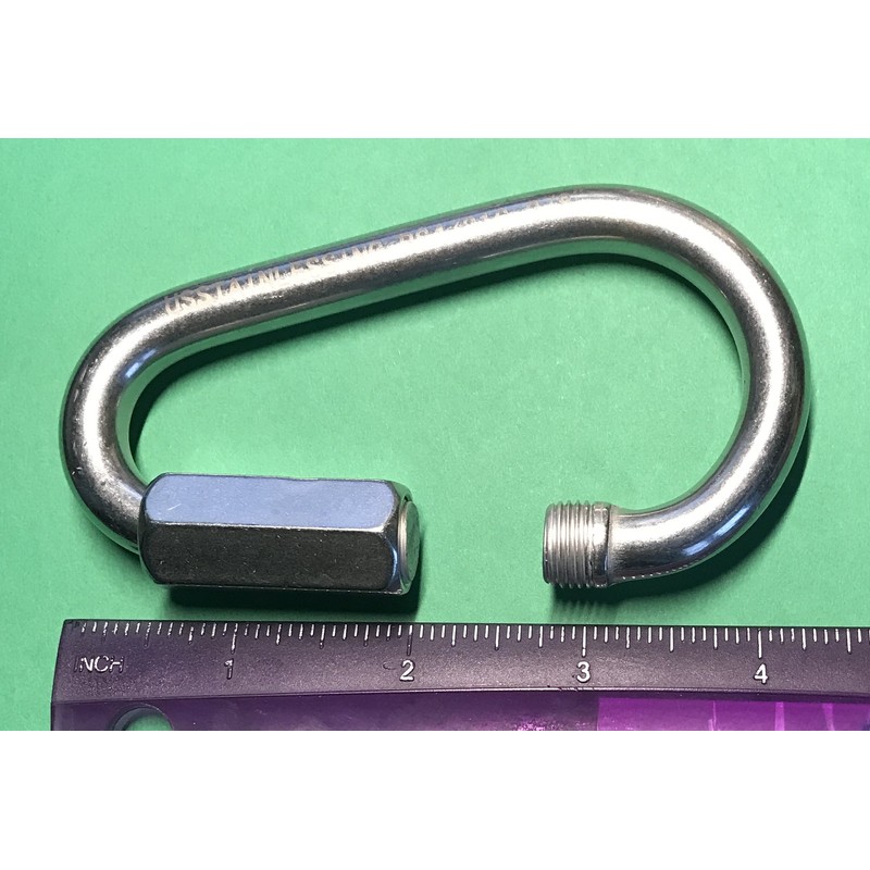 Stainless Steel 316 Pear Shape Quick Link 3/8" (10mm) Marine