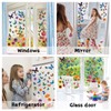 BBLIKE Spring Window Stickers 9 Sheets of Reusable Window Stickers