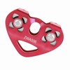30KN Dual Pulley Zip Line Rescue Cable Trolley Outdoor Rock