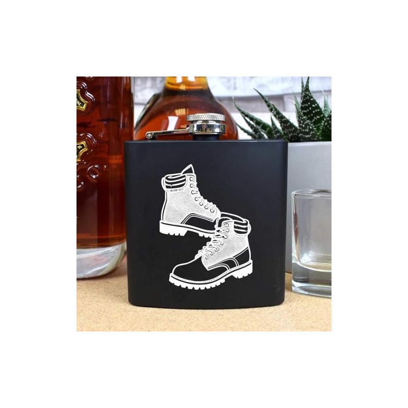 6oz (170ml) 'Hiking Boots' Pocket Hip Flask (HP00029055)