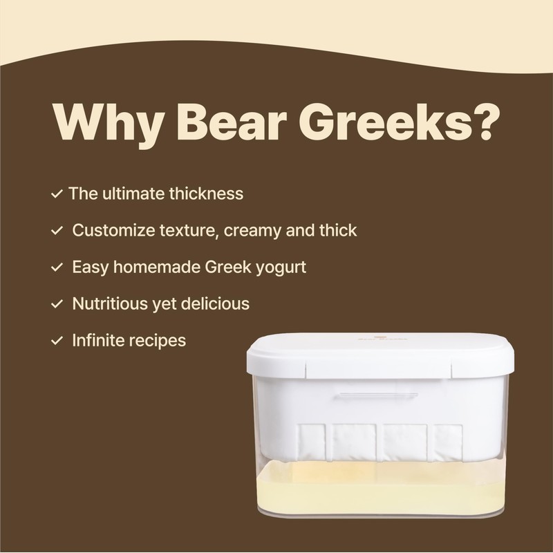 [Bear Greeks] 1 Gallon Gguduck Maker with Ultra Fine Nylon