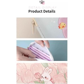 Bolsas de toallas sanitarias de de PU con patrón de dibujos animados, bolsa de período para estudiantes, servilletas sanitarias/tampones, bolsa de almacenamiento de toallas sanitarias de para