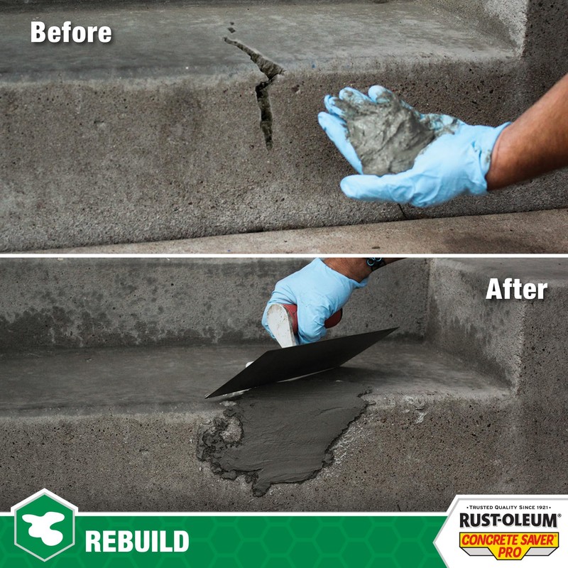 Rust-Oleum Concrete Saver Pro Structural Concrete Repair, 3 lb, Gray