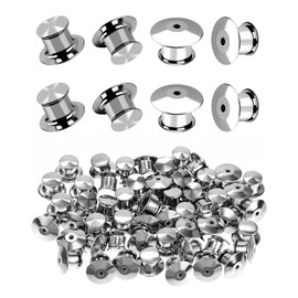 BARRU Pack of 50 Pin Safety Clasp, Pin Clasp Fastener Pins Craft for Fastening Clasp Lock Brooch Pins for Jewellery Brooch Pins Name Plate Crafts DIY