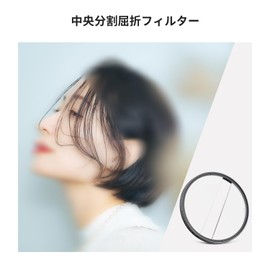 K&F Concept 67mm Central Split Refractive Filter Optical Glass Blur Effect Special Effect Filter with 3 Cleaning Cloth (NANO-B Series)