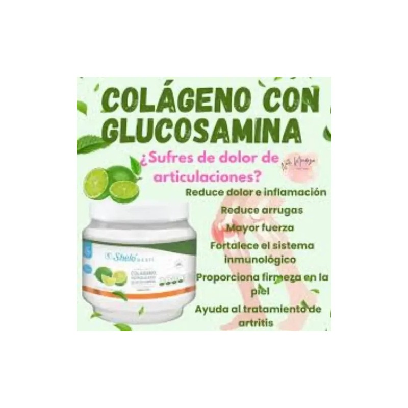 2 Colagenos Polvo Gluclosamina Limon Shelo Nabel 450 Gr