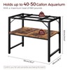 MAHANCRIS 40-50 Gallon Fish Tank Stand, Aquarium Stand with 2-Tier
