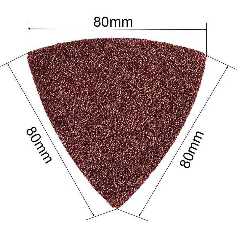 MACHSWON Triangular Sanding Paper,Triangle Oscillating Multi Tool,Hook and Loop Sanding