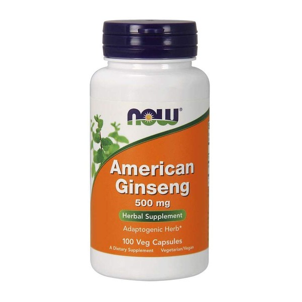 NOW American Ginseng, 100 Capsules (Pack of 2)