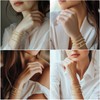 Gold Bracelets Stack Beaded for Women: Dainty 14k Gold Bracelets