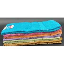 Amber Mills 1 DOZEN PRIME 16"X27" 100% SOFT COTTON TERRY HAND TOWELS SALON/GYM in 6 COLORS.