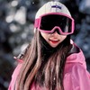 Powster LYOrangeAdapt Ski Goggles Snow OTG Ski Goggles Buckle Replaceable
