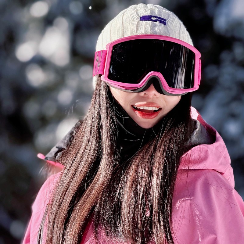 Powster LYOrangeAdapt Ski Goggles Snow OTG Ski Goggles Buckle Replaceable