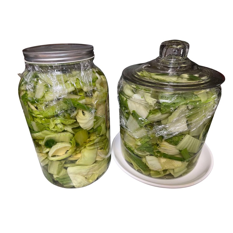 Yeahgoshopping 1 lb (453 gram) Traditional Sour Pickled Mustard Greens,