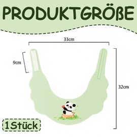 Children's Shower Cap, Hair Washing Aid, Adjustable, Hair Washing Child Protection, Perfect for Stress-Free Hair Washing, Protects Eyes, Nose and Ears from Water (Green)