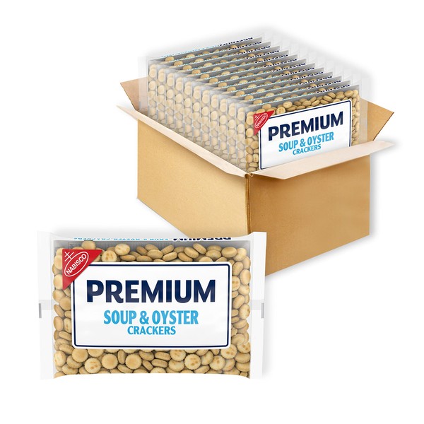 Premium Original Soup & Oyster Crackers, 12 - 9 oz Bags