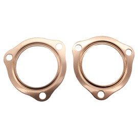 YUCHENSHLP 2.5 inch Copper Header Collector Gaskets Reusable for SBC BBC 302 350 454 Gaskets, 2Pcs Exhaust Gaskets