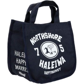 Hawaiian Tote Bag Miscellaneous Goods Haleiwa Haleiwa North Shore Print Mini (Navy) HLBG-1953NVY H22 x W24 x Gusset 13.5cm, navy