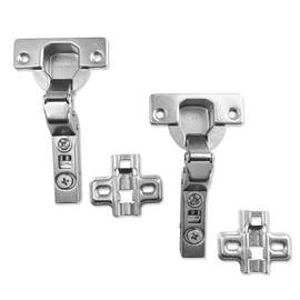 HÄFELE 110 Degree Inner Stop Pot Hinge Standard Hinges with Automatic Closing Soft Close Integrated Damping Hinges Kitchen Cabinet Wardrobe Cabinet Door Furniture Set of 2