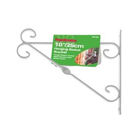 SupaGarden White Hanging Basket Bracket 25Cm/10"