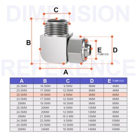 Bwintech 5 Pcs 6mm Tubing OD x 1/8" Male BSP Thread 90 Degree Elbow Push to Lock Nut Tube Connect Pneumatic Fitting,KPL6-01 Quick Air Line Adapter
