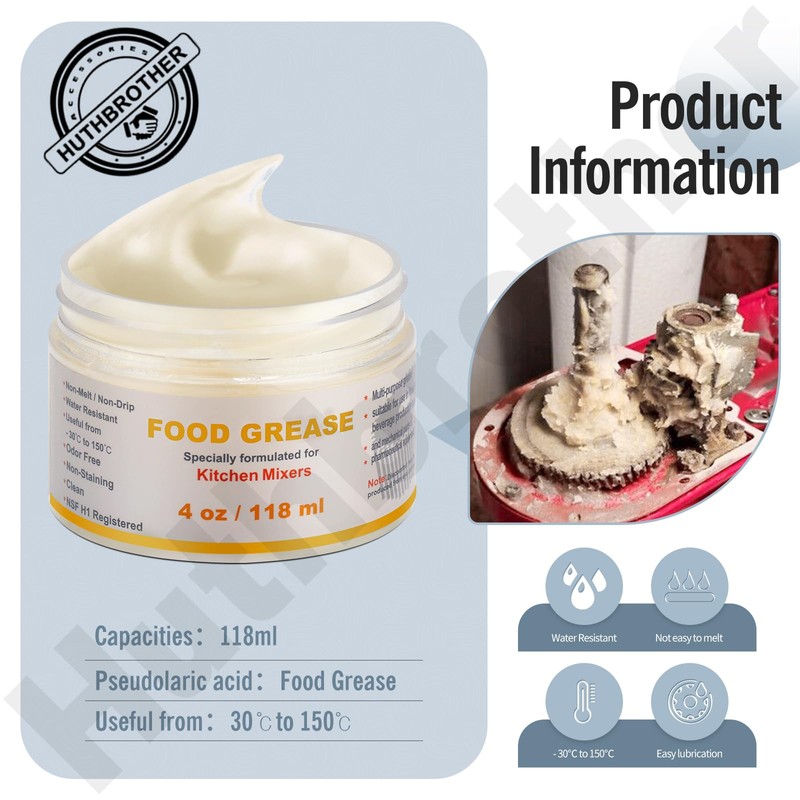 4 Oz Food Grade Grease for kitchen Aid Stand Mixer