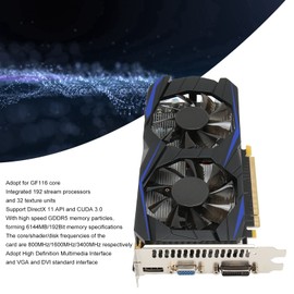 Lazmin112 Gaming Graphics Card with Dual Fan GTX550Ti 6GB 192BIT GDDR5 GF116 Core for DirectX 11 API & CUDA 3.0, VGA DVI PCI Express2.0 Interface Computer Graphics Card (GTX550Ti 6GB)