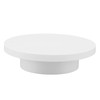 Rotating Display Stand White Plug in Remote Control Load Bearing