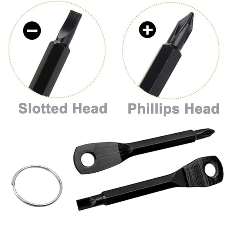 Portable Keychain Screwdriver, Bestgle EDC Outdoors Repair Tool Key Chain