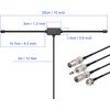 BINGFU FM Antenna FM Radio Antenna Indoor Paste Antenna +