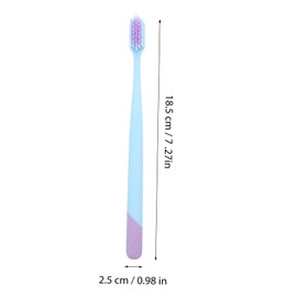 COLLBATH 10 Pack Compact Adult Toothbrushes Soft Bristles for Gentle Cleaning Portable for Travel Daily Oral Hygiene