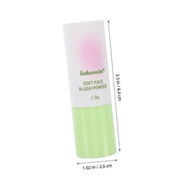 FOMIYES Blush Stick Sponge Tip Matte Coral Orange Blush for Cheeks Portable Multi-use Makeup Stick Natural Look Easy Application for Everyday Use