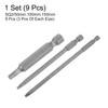HARFINGTON 9Pcs Square Head Screwdriver Bits SQ2, SQ3 Magnetic 1/4