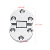 Folding Flip Top Hinge, 2Pcs Zinc Alloy Self-Supporting 180 Degree