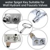 Pack of 2 Square Keys, 8 mm Square Key Valve,