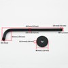 RANDOM 16 Inch Shower Arm with Flange,Stainless Steel 90 Degree
