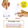 Think2Master Premium Laminated Multiplication Division Addition & Subtraction Triangle Flash