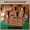Tool Bag 16 oz. Waxed Canvas Tool Bag Large Capacity