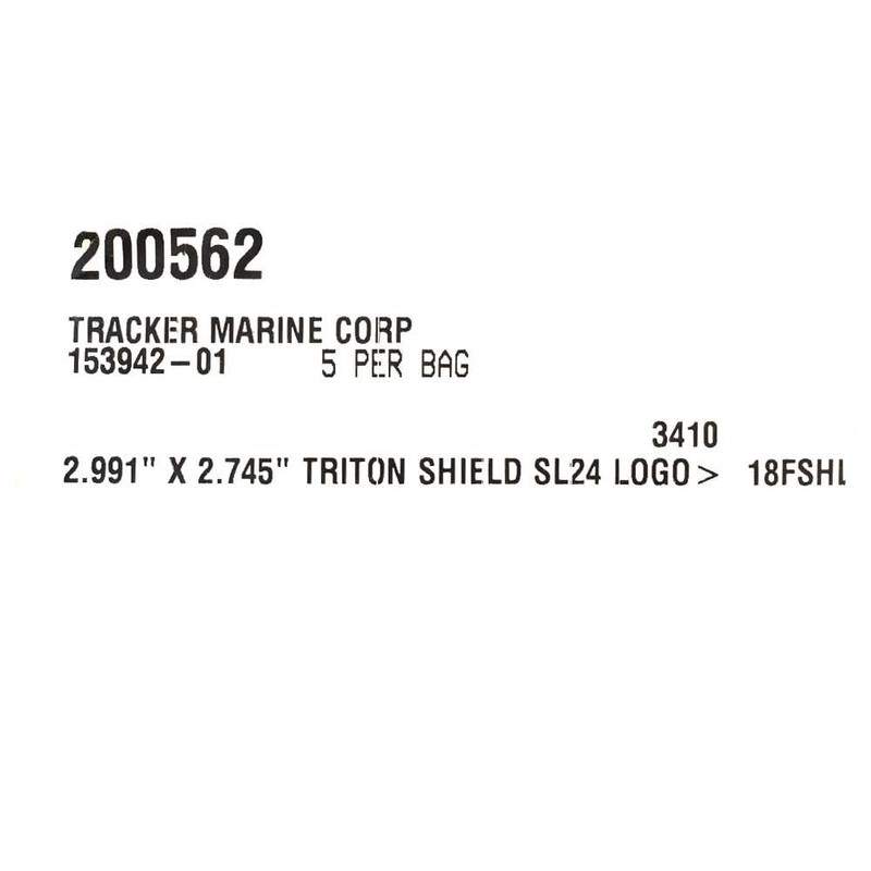 Triton Boat Raised Decal Sticker | Chromax