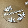 Pack Esferas Navideñas Personalizadas con Nombre Acrílico Transparente Adornos Navideños