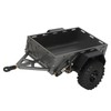 RC Car Hitch Trailer Aluminum Alloy Antislip Rubber Tire Rustproof
