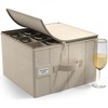 Sorbus China Storage Containers – Dinnerware Organizer for Champagne Flute