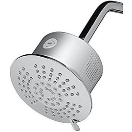 Jacuzzi 6-in 2.0-GPM (7.6-LPM) Chrome 5-Spray WaterSense Showerhead with Bluetooth Capability and Built-In Speakers