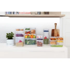 Décor 003051-004 Food Storage Container, 250 mL, Oblong, Pack of 3, Clear