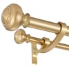 Double Curtain Rods for Window 72 to 144 Inch, Warm