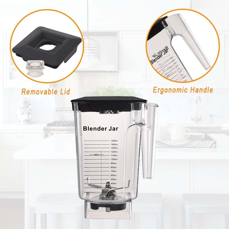 EastFune 90oz WildSide+ Jar for Blendtec, replace 570 575 625