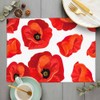 Beabes Poppies Dish Drying Mat,Beautiful Flower Red Poppies Drying Mat