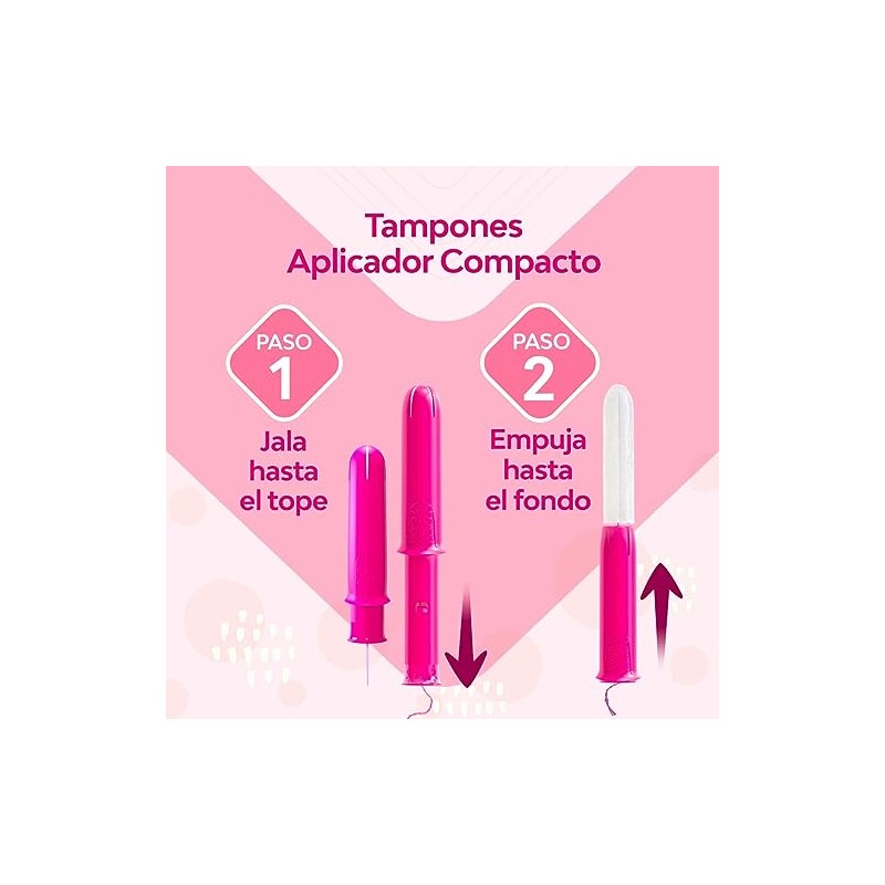 Saba Tampones Regular Con Aplicador Compacto, Flujo Moderado, 10 Piezas