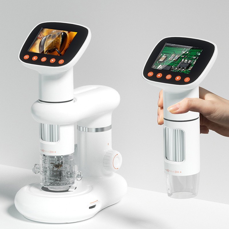 Kids Digital Microscope Handheld Portable 2.0in IPS HD Science Education