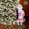 Christmas Decor Miami Soccer Player Santa Claus Figurine 18 inches,